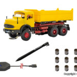 8003 Mercedes Round Hood 3-Axle Dump Truck Starter Set