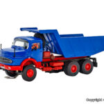 8019 Mercedes Round Hood 3-Axle Dump Truck