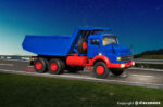 8019 Mercedes Round Hood 3-Axle Dump Truck - Image 2